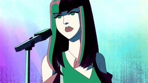 Thorn Vital Statistics Species Human Gender Female Hair color Black, with red highlights Eye color Green Other Statistics Production Details First appearance SDMI In Fear of the Phantom Played by Jennifer Hale. . Thorn from scooby doo